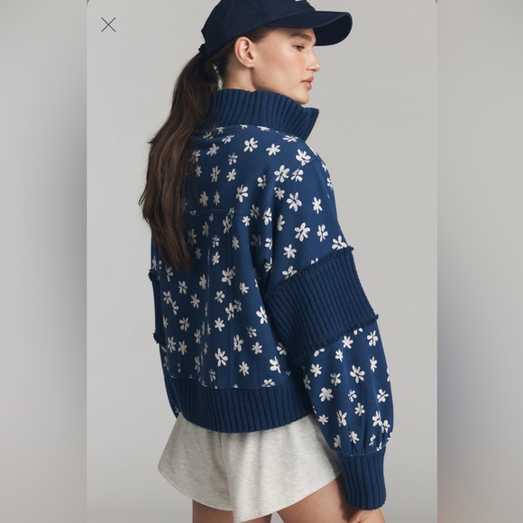 NWT Anthropologie Daily Practice Indy Half Zip Pullover Sweatshirt - Picture 4 of 10